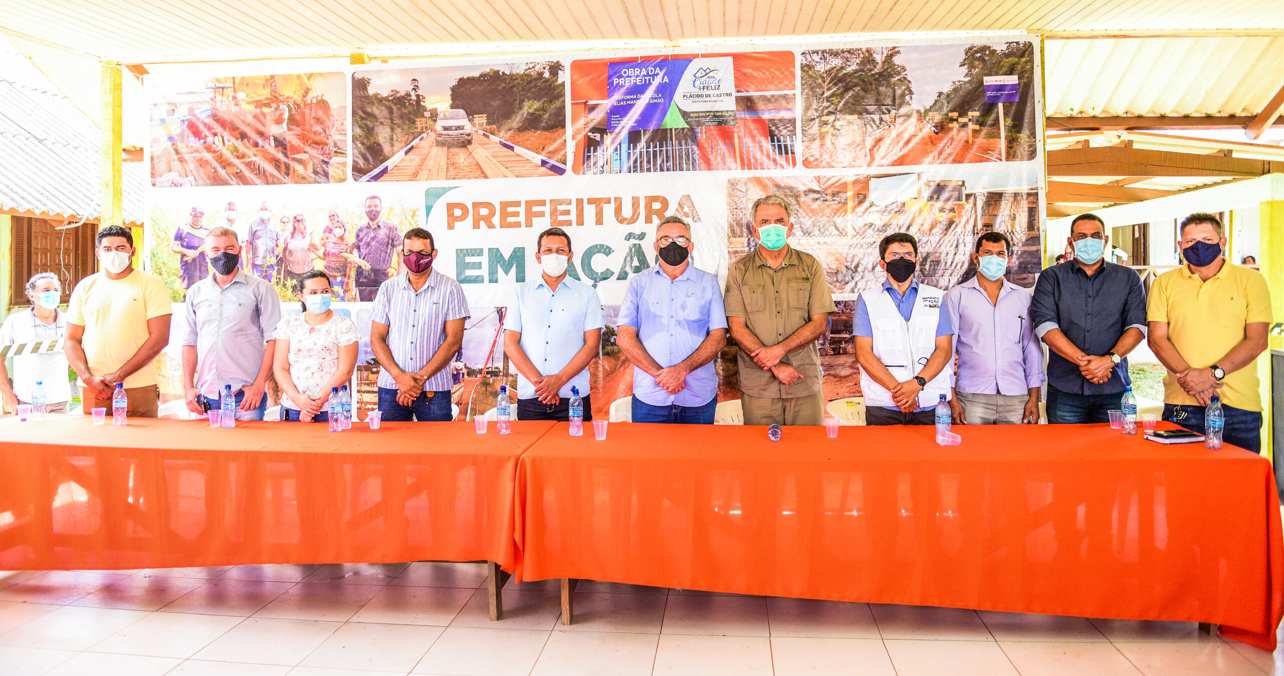 Prefeitura de Plácido de Castro realiza III ação de saúde na zona rural e inaugura prédio da Secretaria de Educação